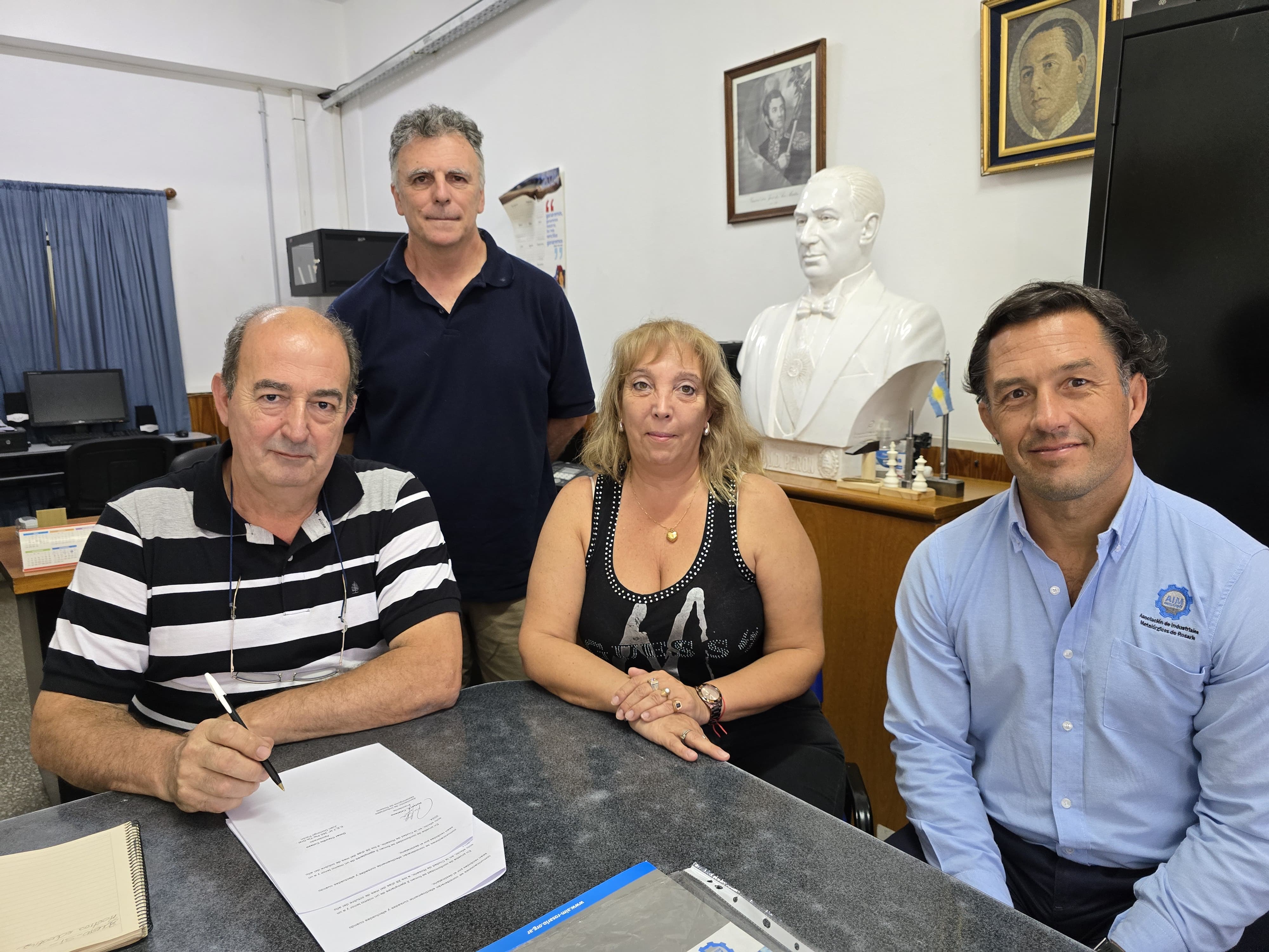 Firma de convenio entre AIM y la Escuela Técnica Nº365 “Juan Domingo Perón”